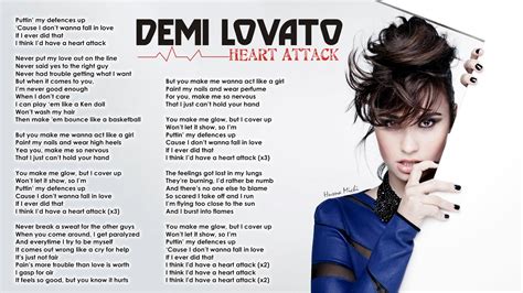 Demi lovato heart attack şarkı sözleri